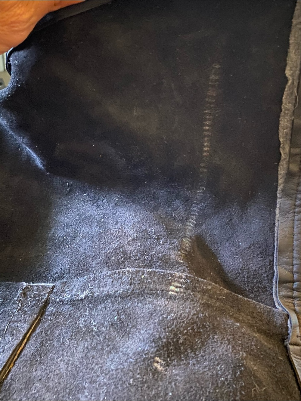 Black Leather High-Waist Chaps Pants with Full-Length Zippers - Picture 3 of 8